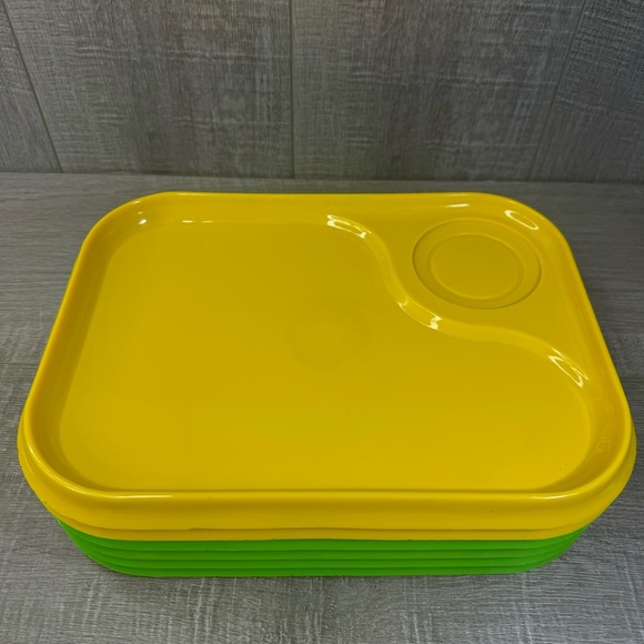 11 Ingrid Plate Snack Plastic Tray Lunch Vintage MCM 1970s Picnic Camping Patio - Picture 14 of 16